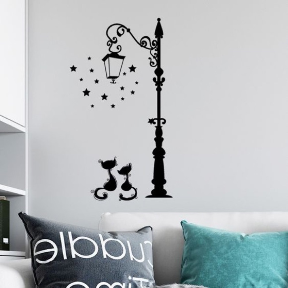 Night Post Kittens Wall Decal Sticker